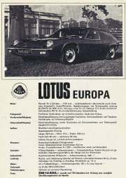 Lotus Europa World Champions ad